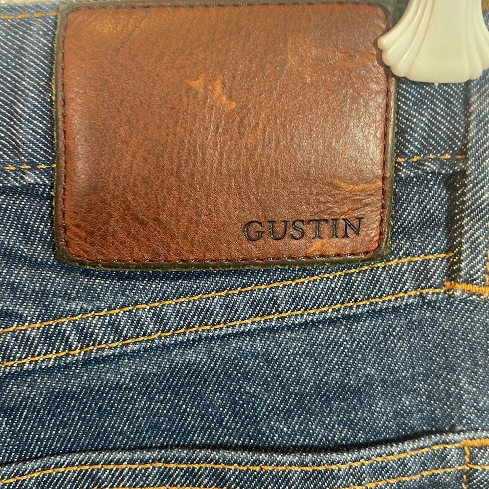 Gustin mens slim  raw jeans #192 Italy Sky size 32 - Picture 5 of 8